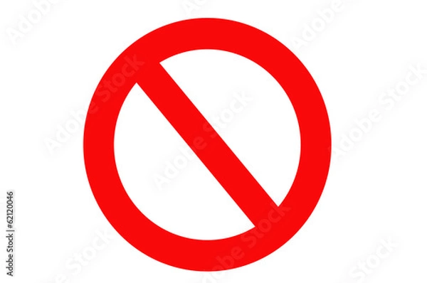 Obraz Verbotsschild