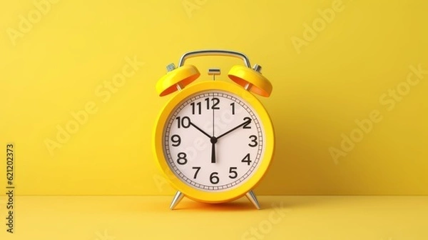 Fototapeta Realistic Clock for Time Management and Self Organization Concept. Generative Ai