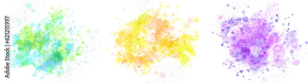 Fototapeta watercolor vector stains; background for texts