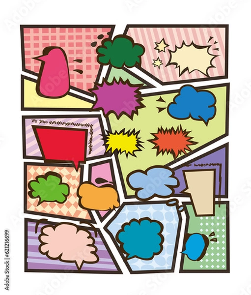 Fototapeta カラフルな吹き出し集です