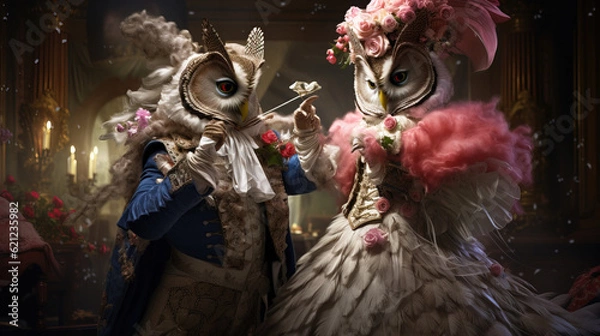 Obraz Victorian Owls.