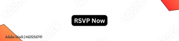 Fototapeta RSVP Now Button for websites, businesses and individuals