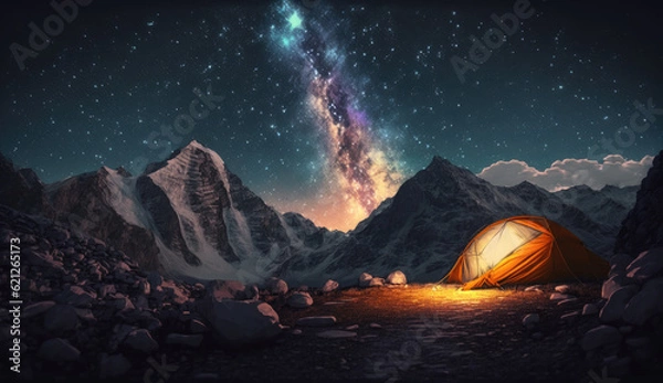 Obraz city at night background