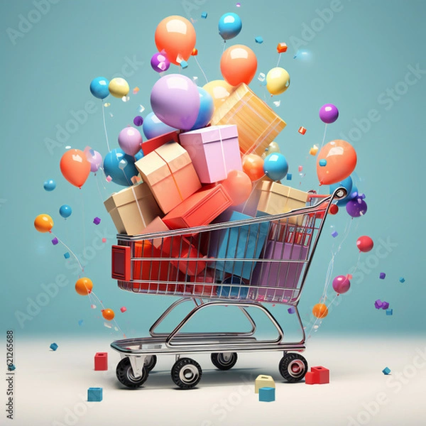 Fototapeta Einkaufswagen