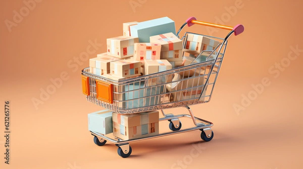 Fototapeta Einkaufswagen