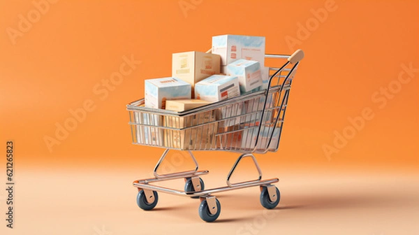 Fototapeta Einkaufswagen