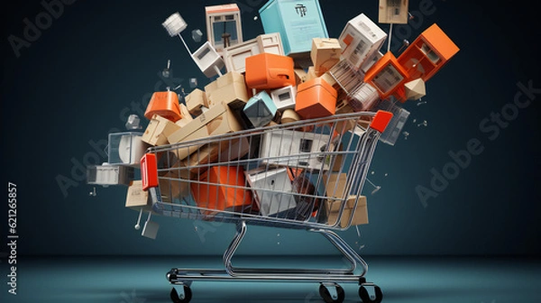 Fototapeta Einkaufswagen