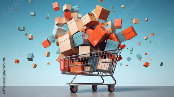 Fototapeta Einkaufswagen