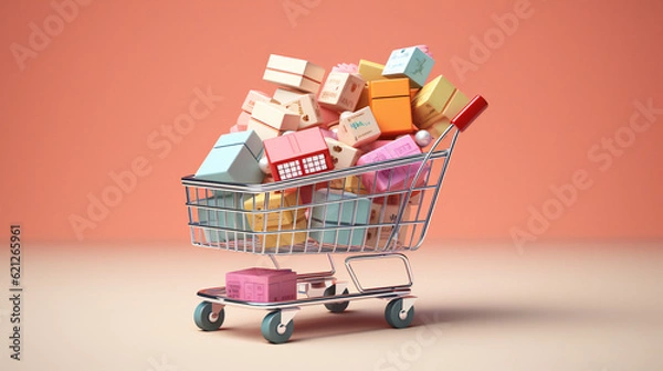 Fototapeta Einkaufswagen