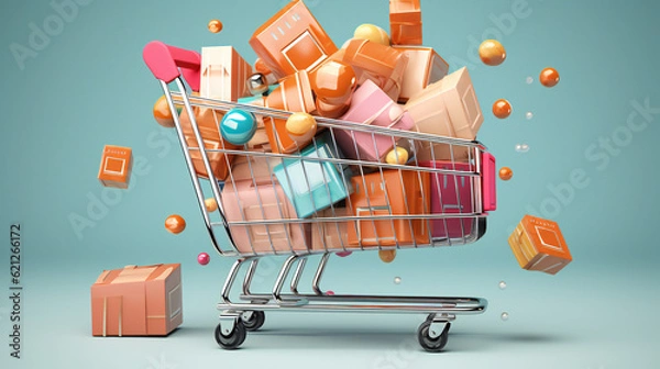 Fototapeta Einkaufswagen