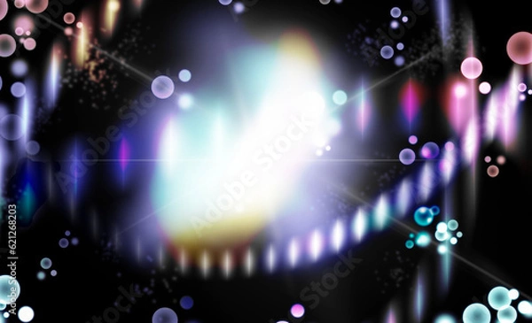 Obraz abstract background with glowing lights