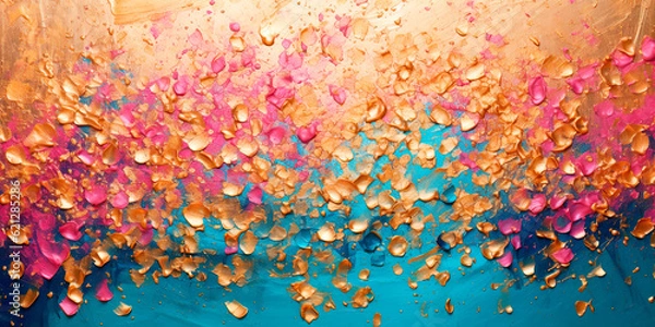 Fototapeta abstract festive glitter shiny background, ai generated