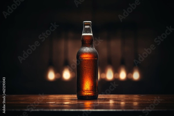 Fototapeta Craft beer mockup generative ai