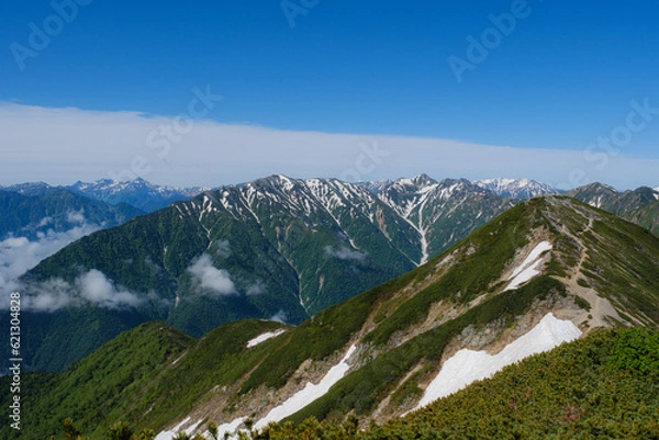 Fototapeta 初夏の山並み