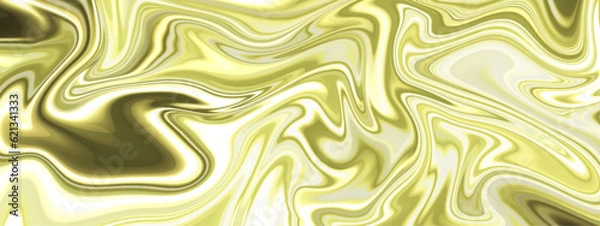 Fototapeta Abstract golden luxury smooth liquid background.  Liquid marbling paint background. Luxurious colorful liquid marble surfaces design. liquid oil marble picture with glowing effect. 