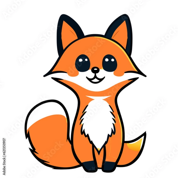 Fototapeta cute fox 