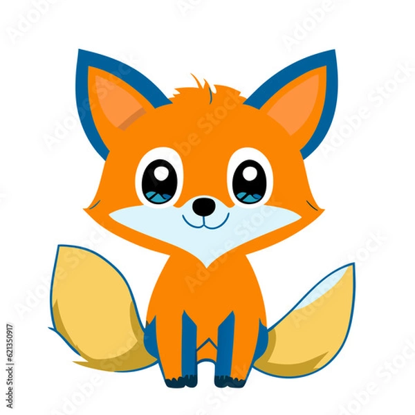 Fototapeta cute fox 