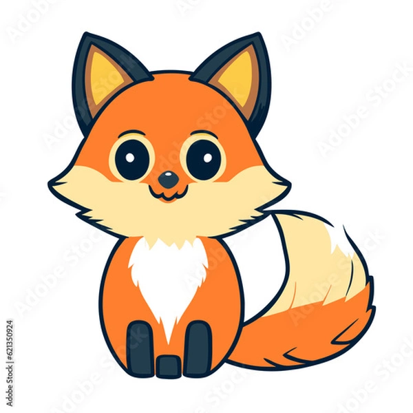 Fototapeta cute fox 