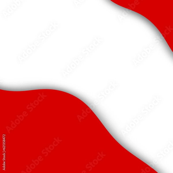 Fototapeta Anniversary Logo of Republic of Indonesia Independence. Icon, Elements and Pattern. Set of Indonesia Ribbon flag, design element