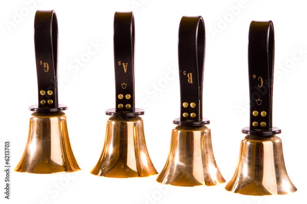 Fototapeta G, A, B, C - Half an Octave of English Handbells
