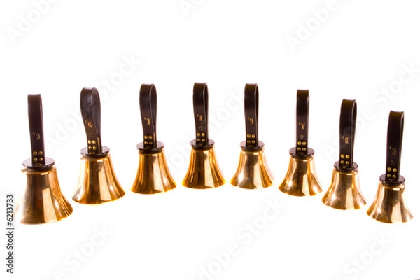 Fototapeta Oktawa angielskich dzwonków ręcznych