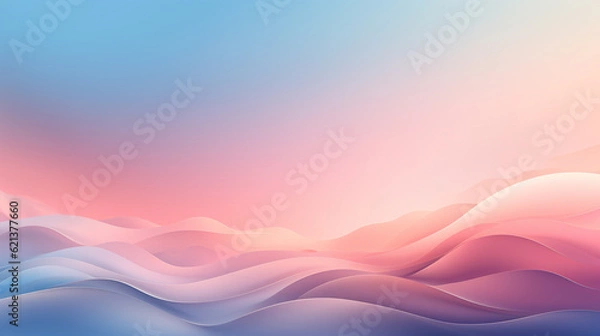 Obraz pastel gradient background landscape