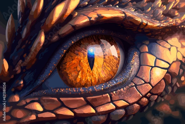 Obraz Dragons eye, Generative Ai