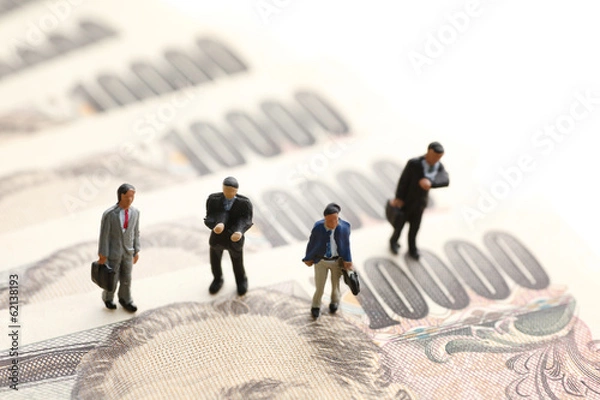 Obraz お金と小人