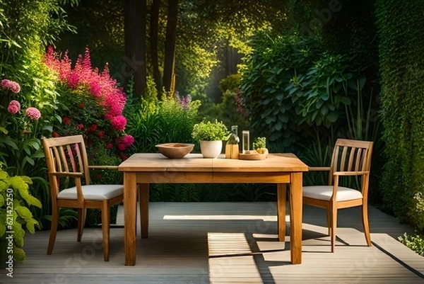 Obraz table and chairs