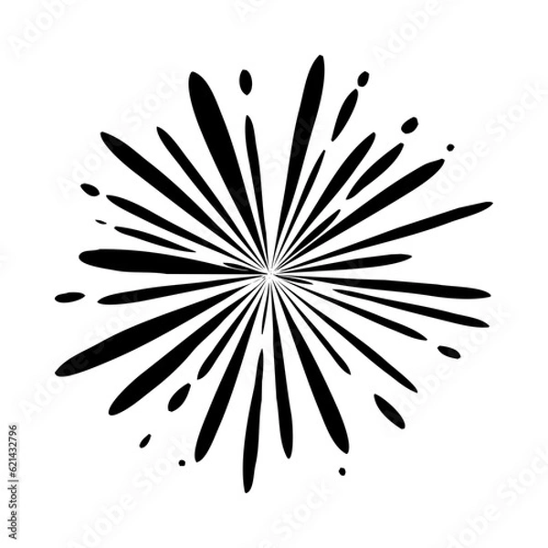 Fototapeta abstract background with rays pop art background comic