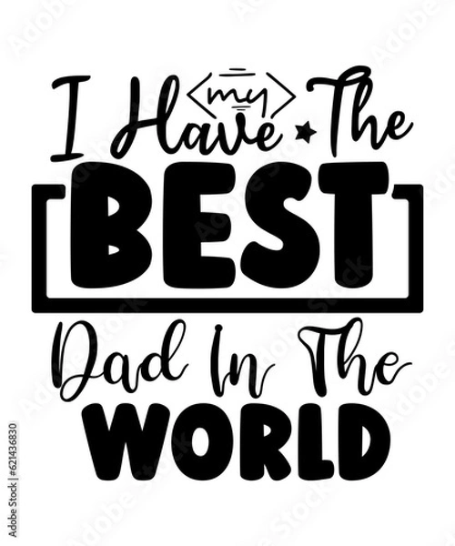 Fototapeta Father's svg bundle