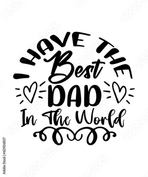 Fototapeta Father's svg bundle