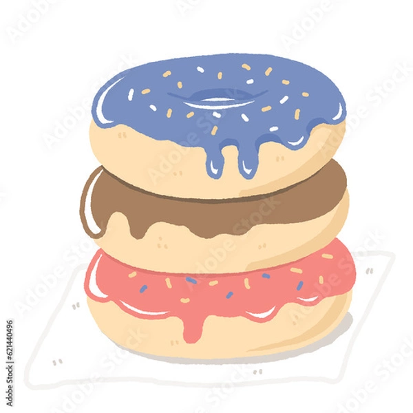 Fototapeta Cute donut tower 2