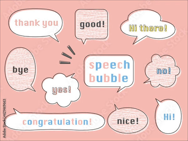 Fototapeta speech bubble with text
