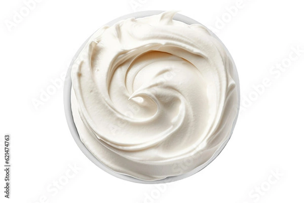 Obraz Cream cheese. isolated object, transparent background