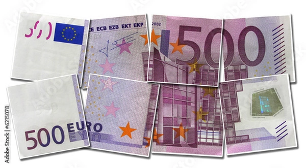 Fototapeta One banknote 500 euro