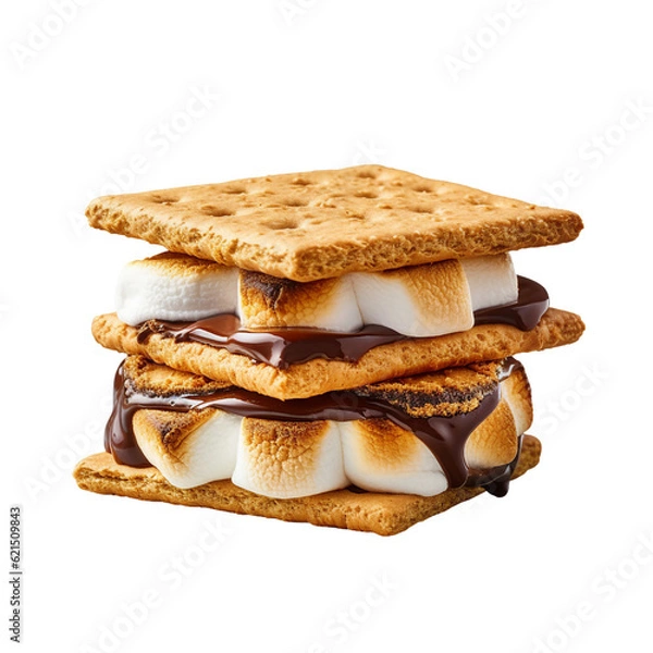 Fototapeta Smores. isolated object, transparent background