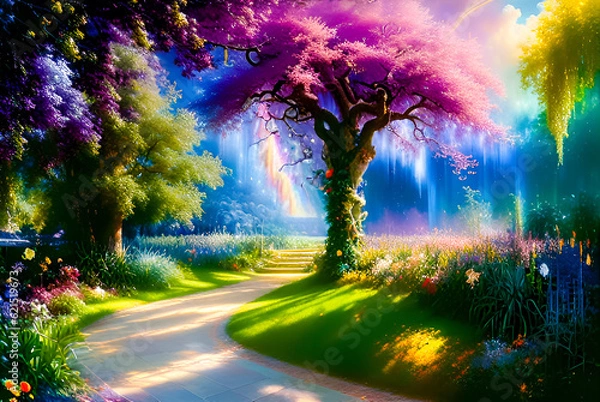 Obraz landscape with trees 