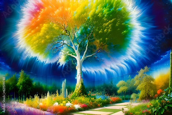 Obraz landscape with trees 