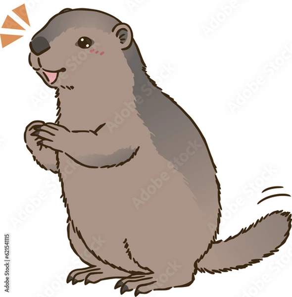 Obraz 喜ぶマーモット