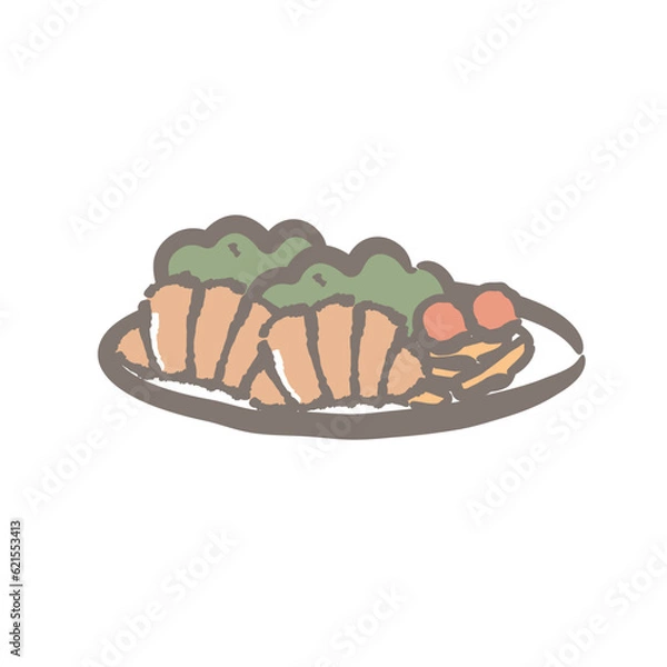 Fototapeta モーニング　ランチ　プレート