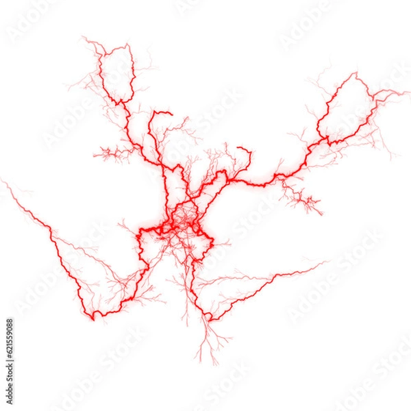 Obraz Red electric current