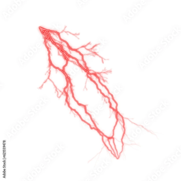 Obraz Red lightning transparent