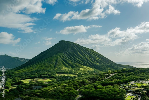 Obraz Koko crater on oahu a volcano renmant