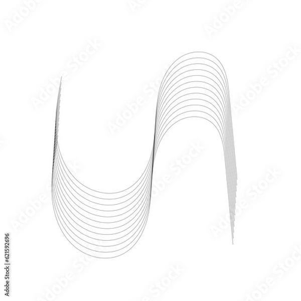 Fototapeta Abstract Monoline 