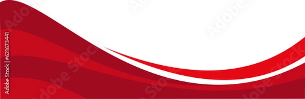 Fototapeta Curved Header & Footer Element