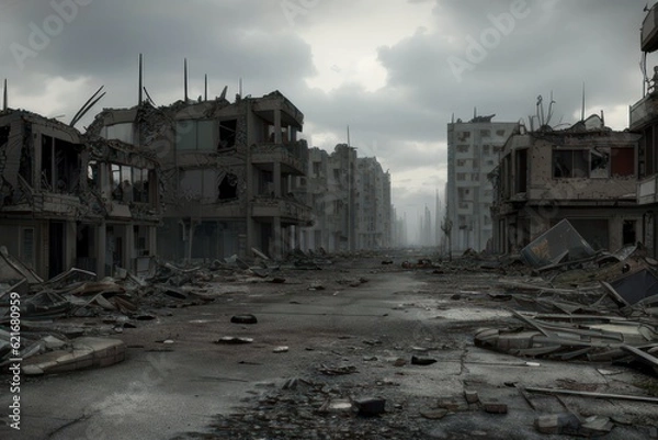 Obraz post apocalypse landscape