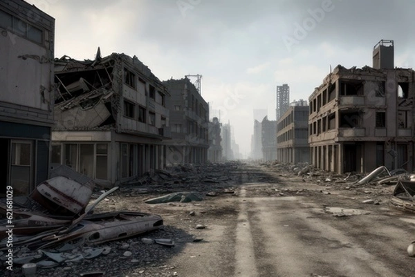 Obraz post apocalypse landscape