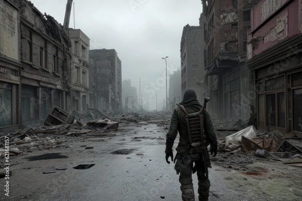 Obraz post apocalypse landscape