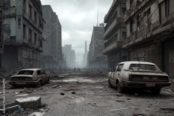 Obraz post apocalypse landscape